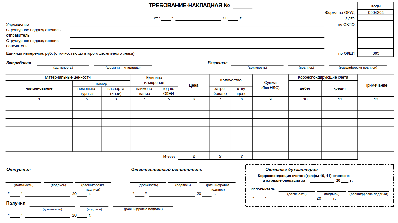 Путевой лист на трактор образец заполненного бланка